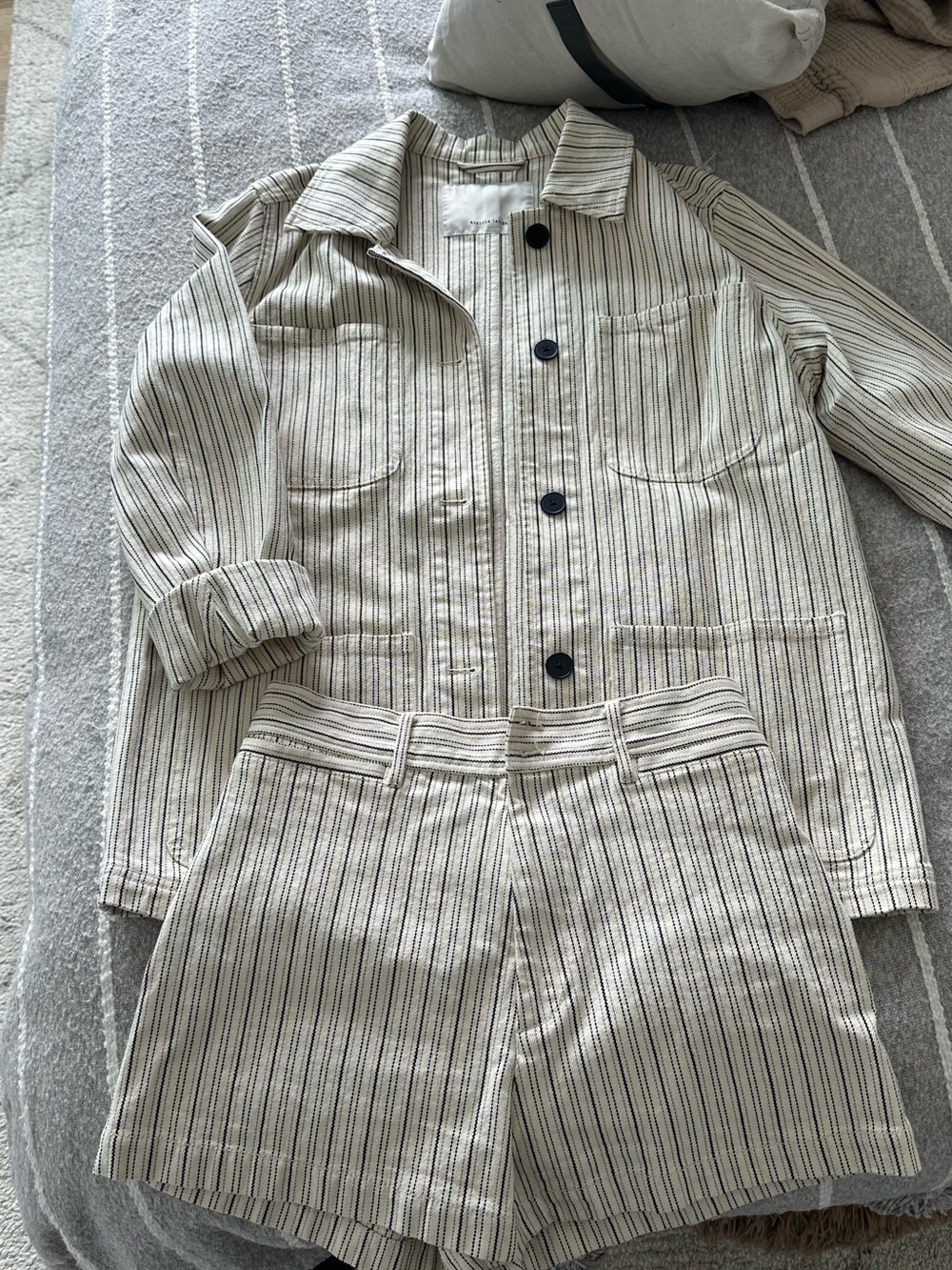 Rebecca Taylor Striped Jacket & Shorts Set